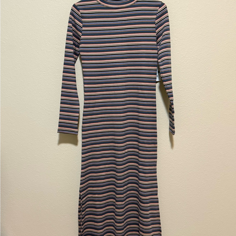 Able Multicolor Striped Long Sleeve Dress - Picture 4 of 8